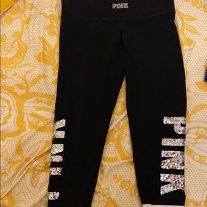 Victoria secret Pink leggings sequins